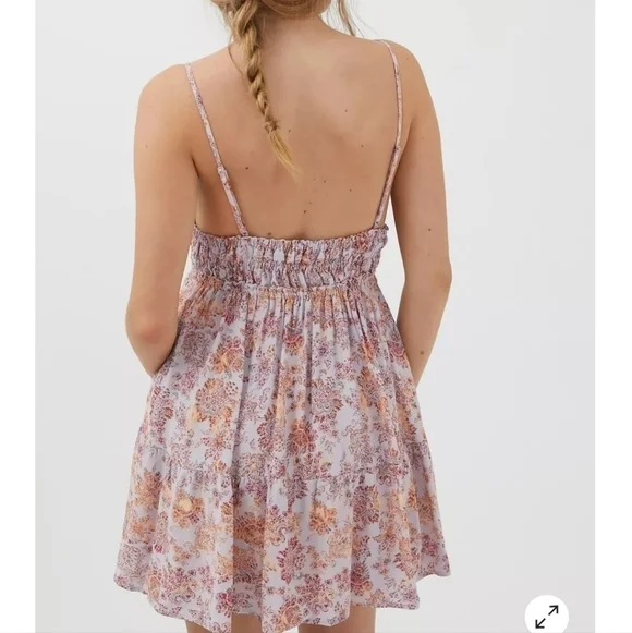 UO Harmony Flouncy Mini Dress-Size Large - Picture 5 of 17